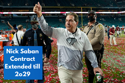 Football Coach Nick Saban’s Contract Extended Till 2029, Alabama Approves Raise