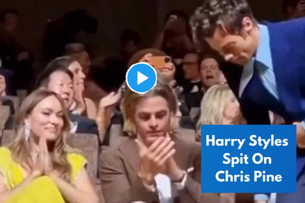 Harry Styles Spits on Chris Pine Watch Live Video
